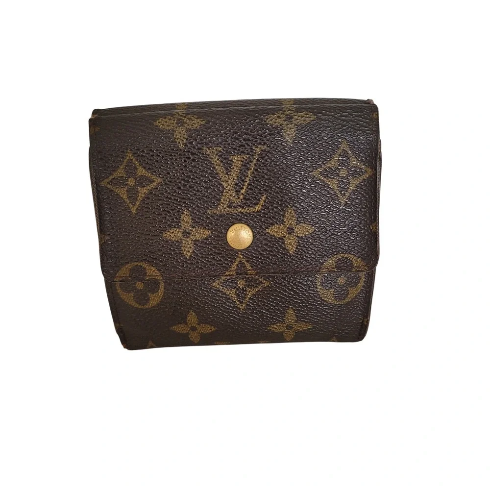 Louis Vuitton Monogram Porte-Monnaie Billets Trifold Wallet Brown SD0968 USA